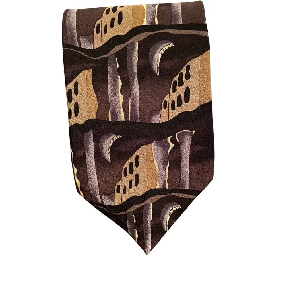 Jerry Garcia Virtual Reality Collection Fourteen Silk Tie Abstract Art‎ USA